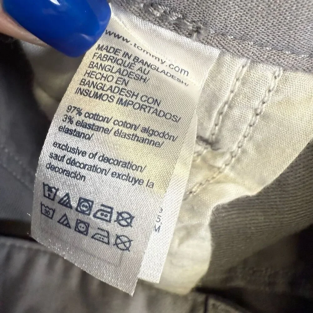Brand Tommy Hilfiger Men's Size 40x30 THFlex Material Grey Ankle Dress Pants